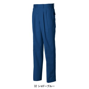 タカヤTAKAYA TU-8108 作業服オールシーズン用 ツータックパンツ・ズボン 帯電防止素材・形態安定 混紡 綿70％・ポリエステル30％