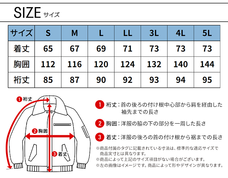 サイズ表