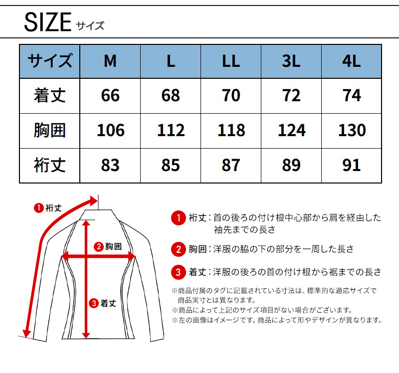 サイズ表