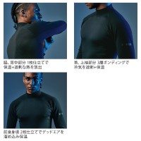 【2024秋冬新作】  ウインドストップハイネック秋冬用 メンズ 3225 TS DESIGN インナー 作業服作業着 S-3L