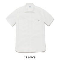 ユニフォーム Lee リー  メンズシャンブレー半袖シャツ LCS46005 メンズ  サービスS- XXL