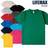 【2024春夏新作】 LIFEMAX 6.6オンスプレミアムコンフォートTシャツ(カラー) シーズン 男性 ms1169 ボンマックス 作業服 作業着 XS-XL