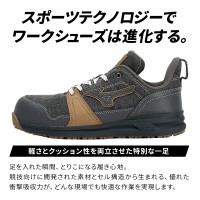 MIZUNO 安全靴・安全スニーカー 紐 ローカット おしゃれ デニム 耐滑 耐油 メンズ f1ga2414 ミズノ 限定カラー デニム ALMIGHTY LSII11L 25-29cm