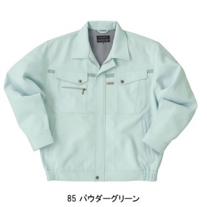 作業服秋冬用 クロダルマ32641 長袖ジャンパー エコ・防汚加工・制電・裏綿 混紡 綿・ポリエステル