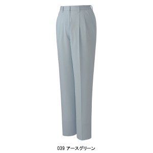 作業服秋冬用 自重堂Jichodo 80706 エコレディース ワンタックパンツ・ズボン 帯電防止素材 混紡 綿・ポリエステル