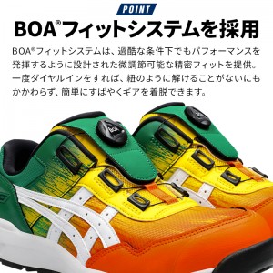 asics 安全靴・安全スニーカー BOA ローカット おしゃれ 耐滑 耐油 男女兼用 fcp209-u アシックス 限定カラー 1273A096 UTSUROI ウィンジョブ 22.5-30cm