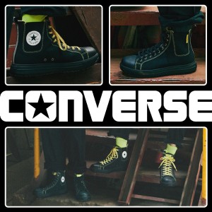 CONVERSE 安全靴・安全スニーカー 紐 ハイカット おしゃれ 男性 PS-SG-HI 喜多 オールスター 25-29cm