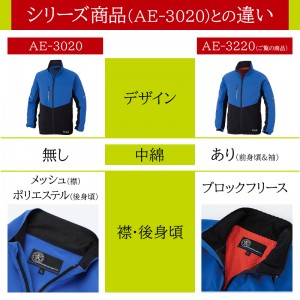 【2024秋冬新作】 CO-COS エコボトルテックストレッチウォームジャケット 防寒着 男女兼用 AE-3220 コーコス信岡 作業服 作業着 SS-6L