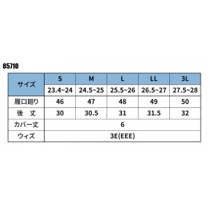 ジーベック（XEBEC） 作業用 安全靴・長靴85710長靴（先芯あり）