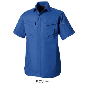 作業服・作業着・ワークユニフォーム 桑和 SOWA 3008-03 春夏用  半袖シャツ男女兼用 ポリエステル65％・綿35％全6色 SS-6L