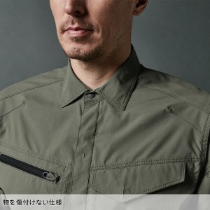 【2024春夏新作】 TS DESIGN エコハイブリッドダブルクロスライトシャツ 作業服 春夏・秋冬兼用（オールシーズン素材） 男女兼用 4615 TS DESIGN 作業着 SS-6L