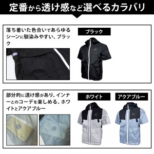 【2024春夏新作】 NEOterize AirDUCT フーディー半袖ブルゾン(ウェア単品) 作業服 シーズン 男性 ad-553 ネオテライズ 作業着 S-5L