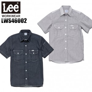 春夏・秋冬兼用(オールシーズン)  ワーク半袖シャツLee workwear  lws46002