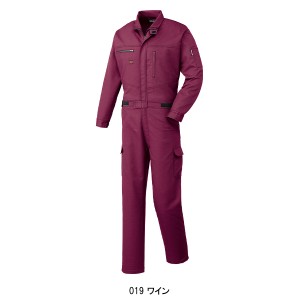 山田辰オートバイ Auto-Bi 3950 秋冬用 長袖つなぎ服メンズ  帯電防止素材綿60％・ポリエステル40％全4色 S-5L